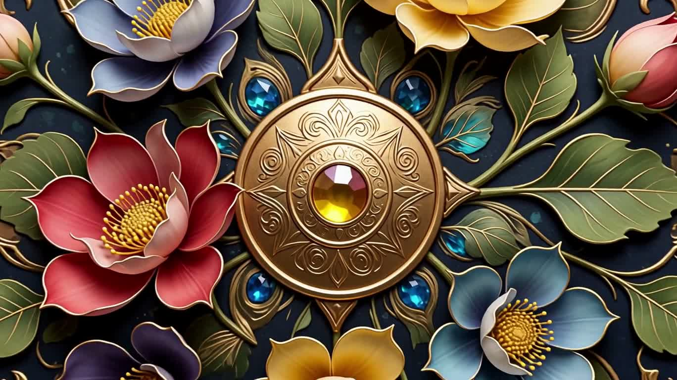 花瓣维京少女贴纸