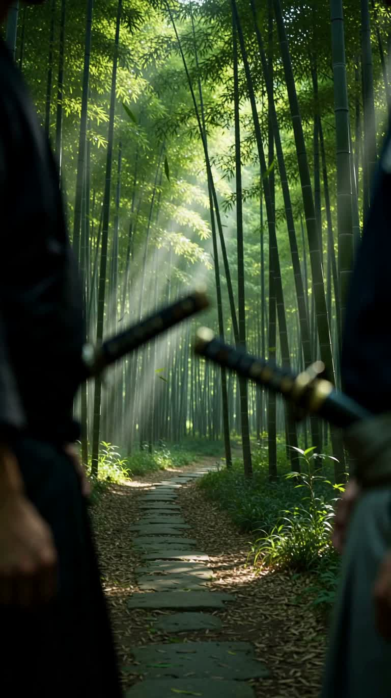 竹林对峙