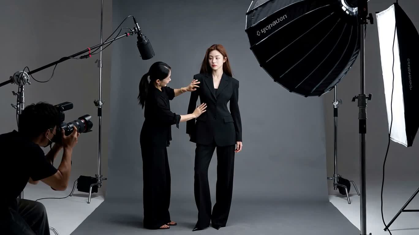 时尚片场幕后 — AI video creation