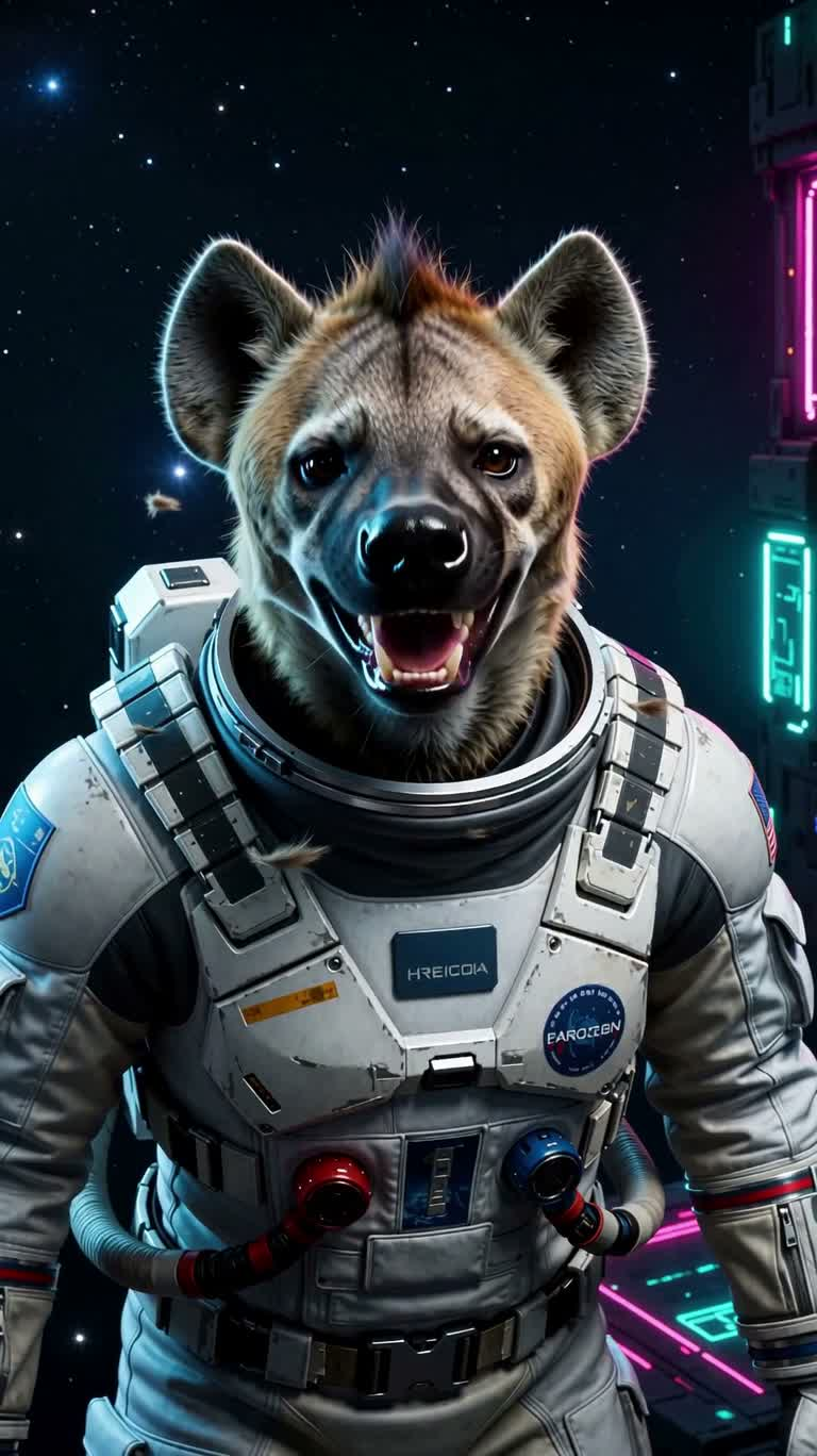 星际鬣狗宇航员肖像