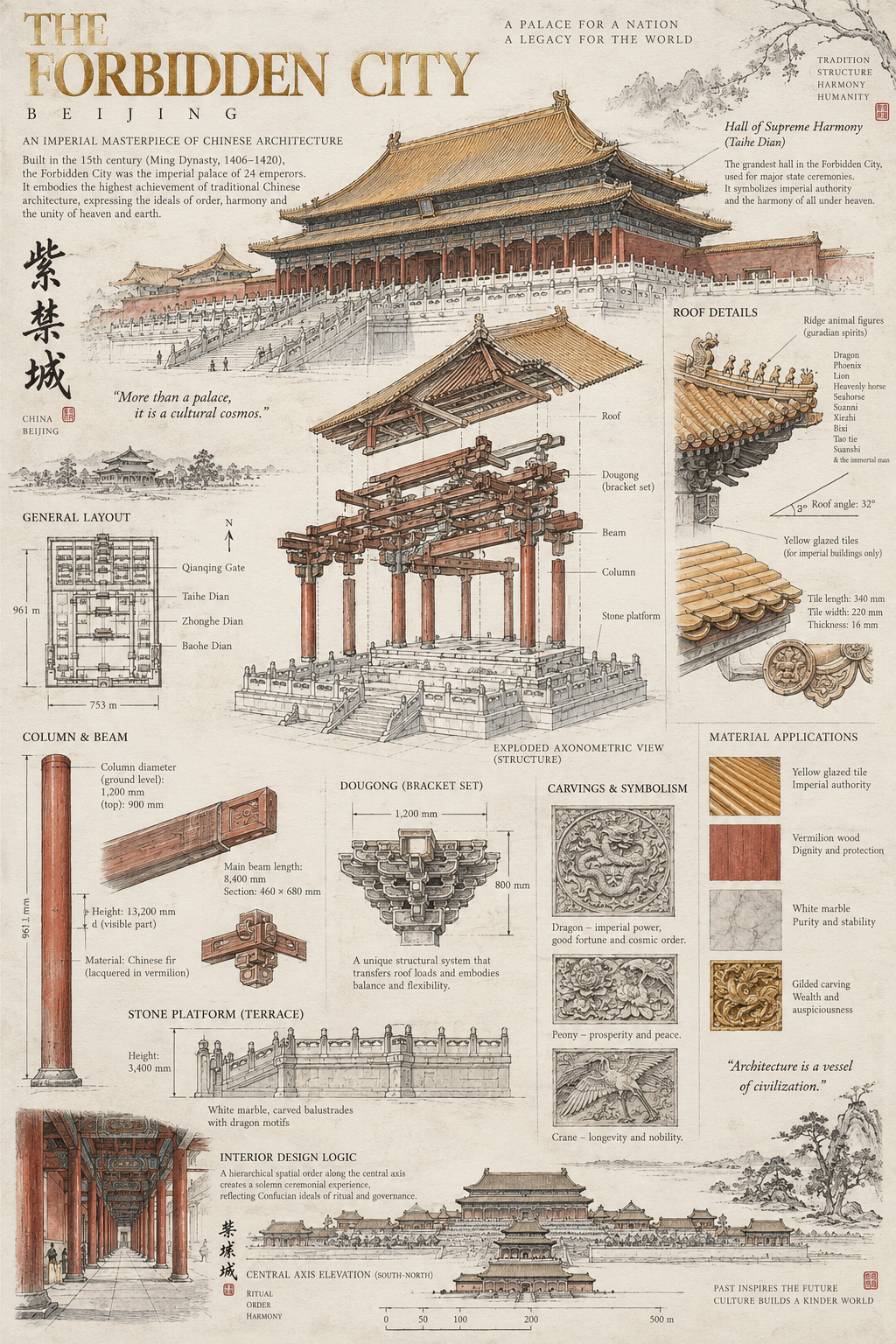 大师级建筑手绘设计长卷 — AI image creation