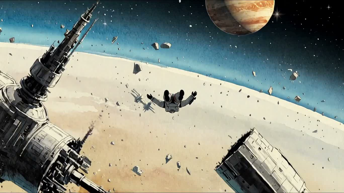 太空漂流者的疯狂坠落