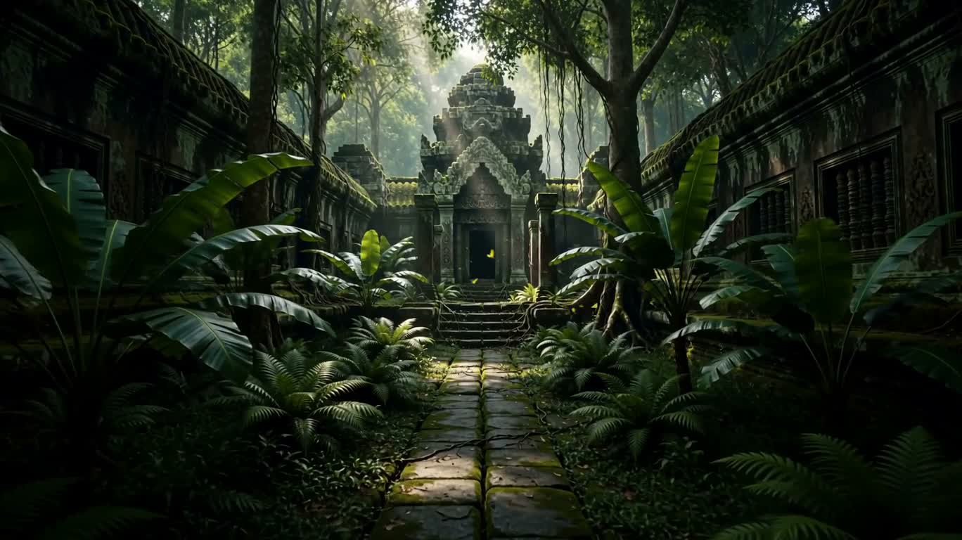 雨林吞没古遗迹