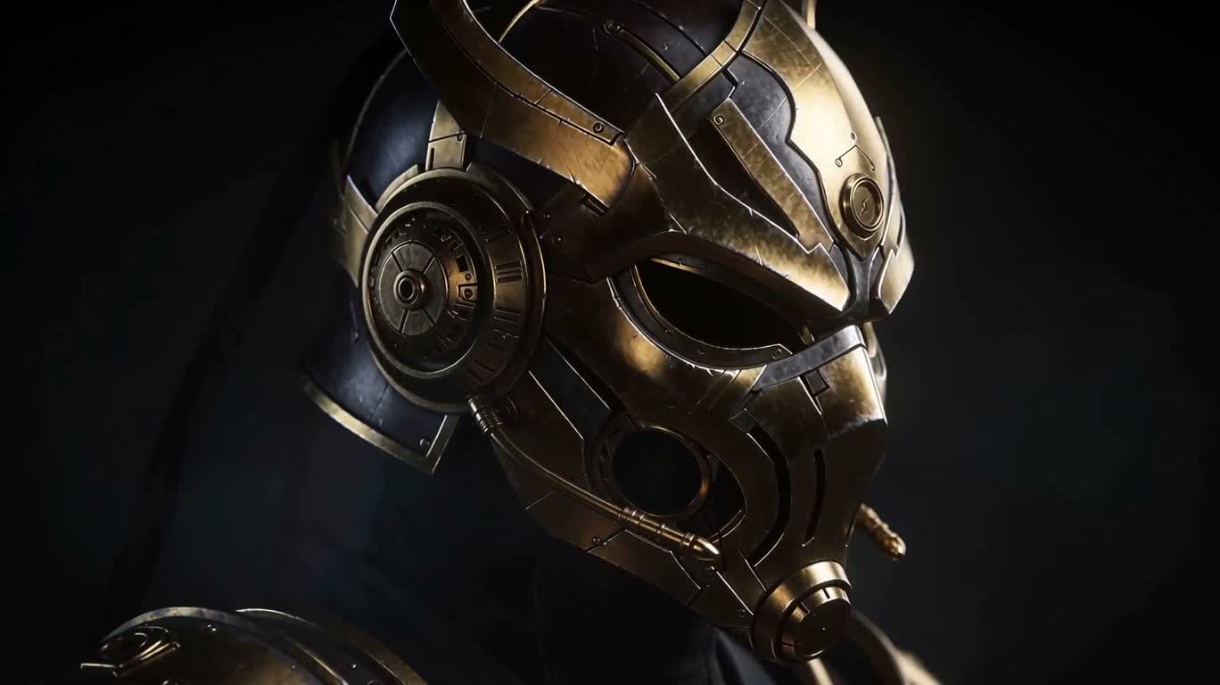 Steampunk Mechanical Ninja Mask