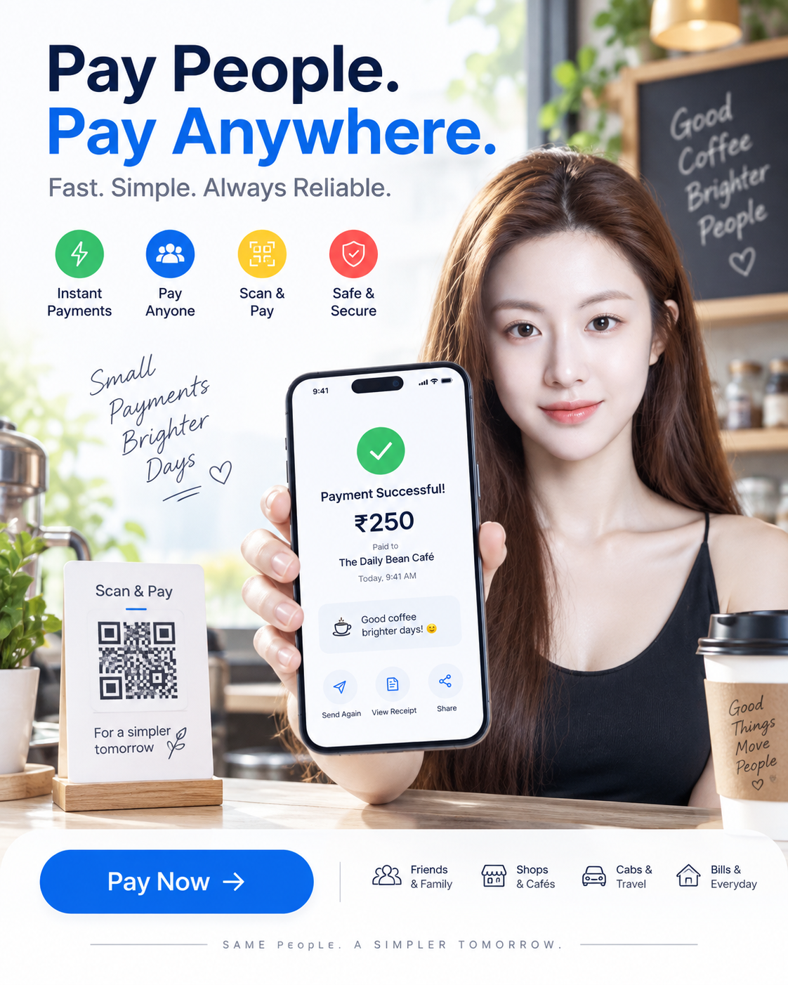 印度即时支付应用高端社媒海报设计 — AI image creation