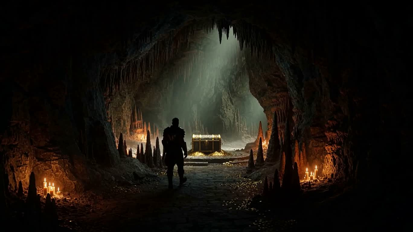Legendary Treasure Chest in the Cave