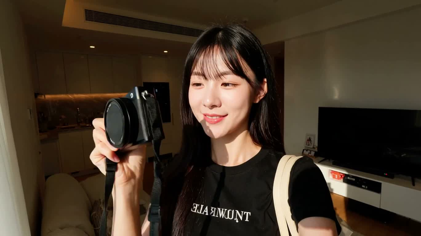 她的阳光主题乐园之旅 — AI video creation