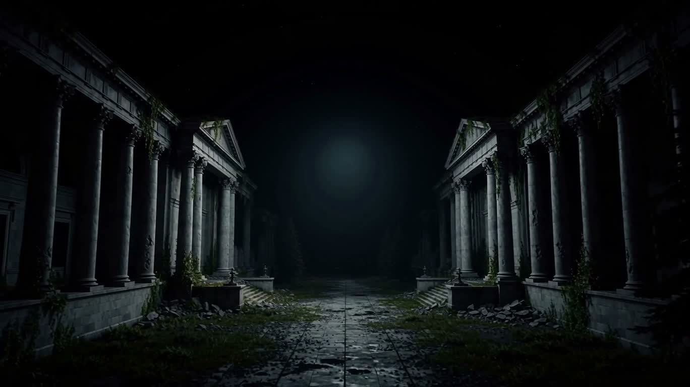 异星黎明的废弃雅典娜神殿