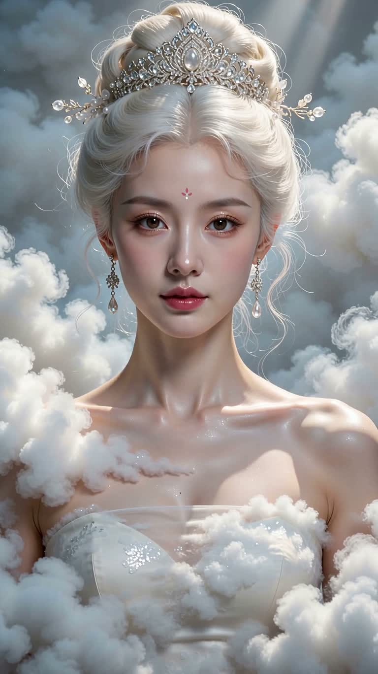 구름 옷을 입은 여신의 초상