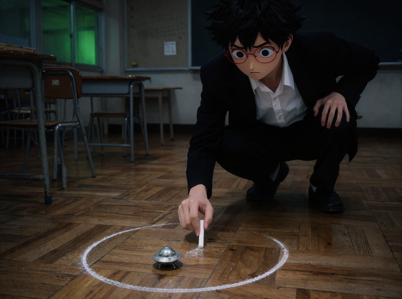 高倉健・オカルン・ファーストコンタクト — AI image creation