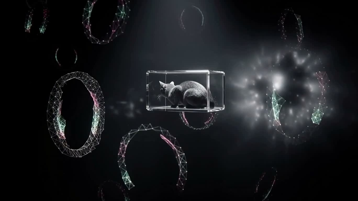 零重力霓虹猫匣 — AI video creation