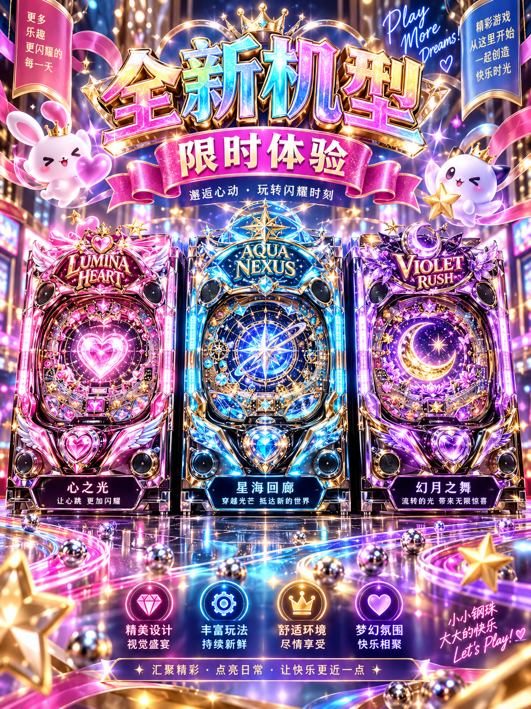 极致奢华的弹珠店梦幻宣传单 — AI image creation