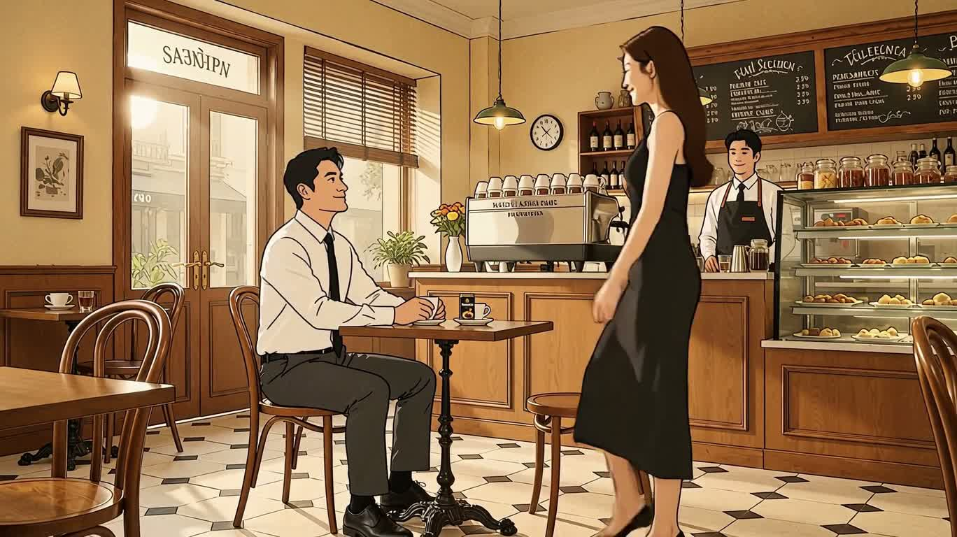 ひと口の間に:手描きのカフェから現実世界へ