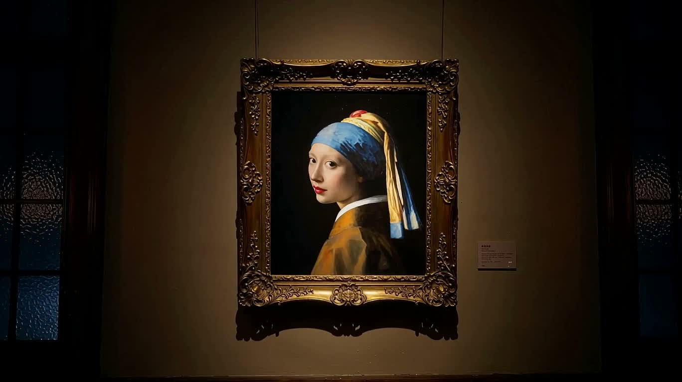 画中少女的午夜珠宝奇遇 — AI video creation