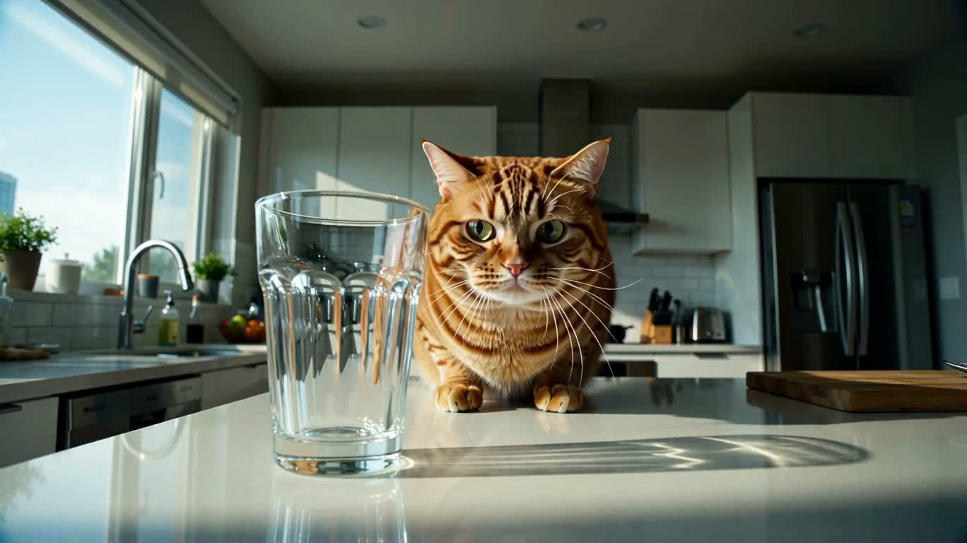 橘猫厨房失控表情包