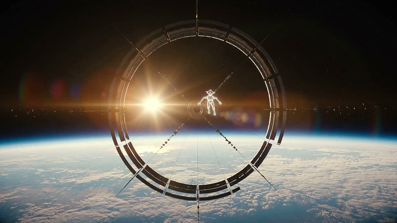 轨道环上的星际跃迁 — AI video creation