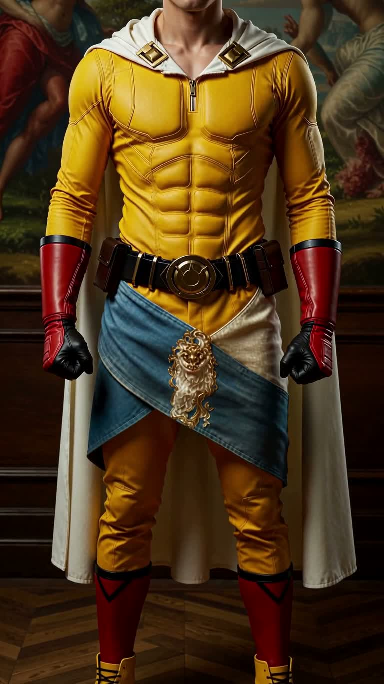 Rococo Surreal Portrait of Saitama