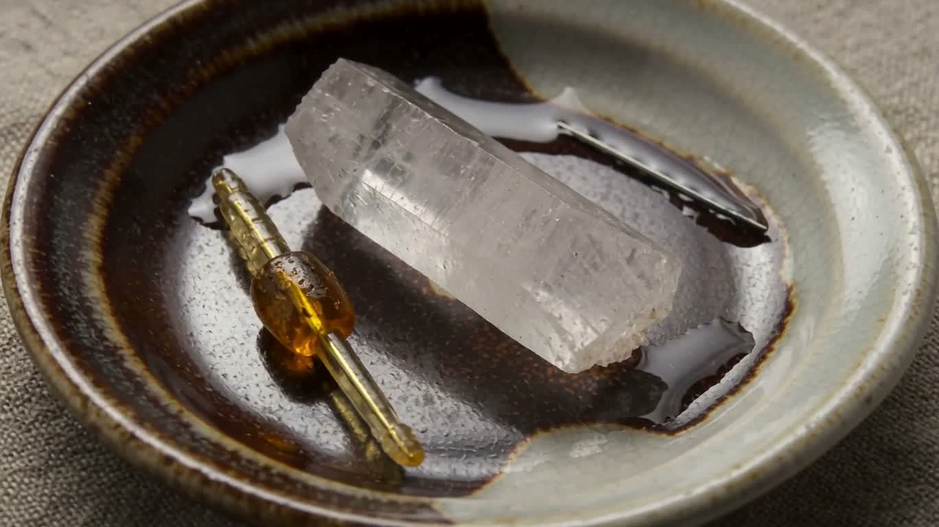 瓷碟中的微观静物