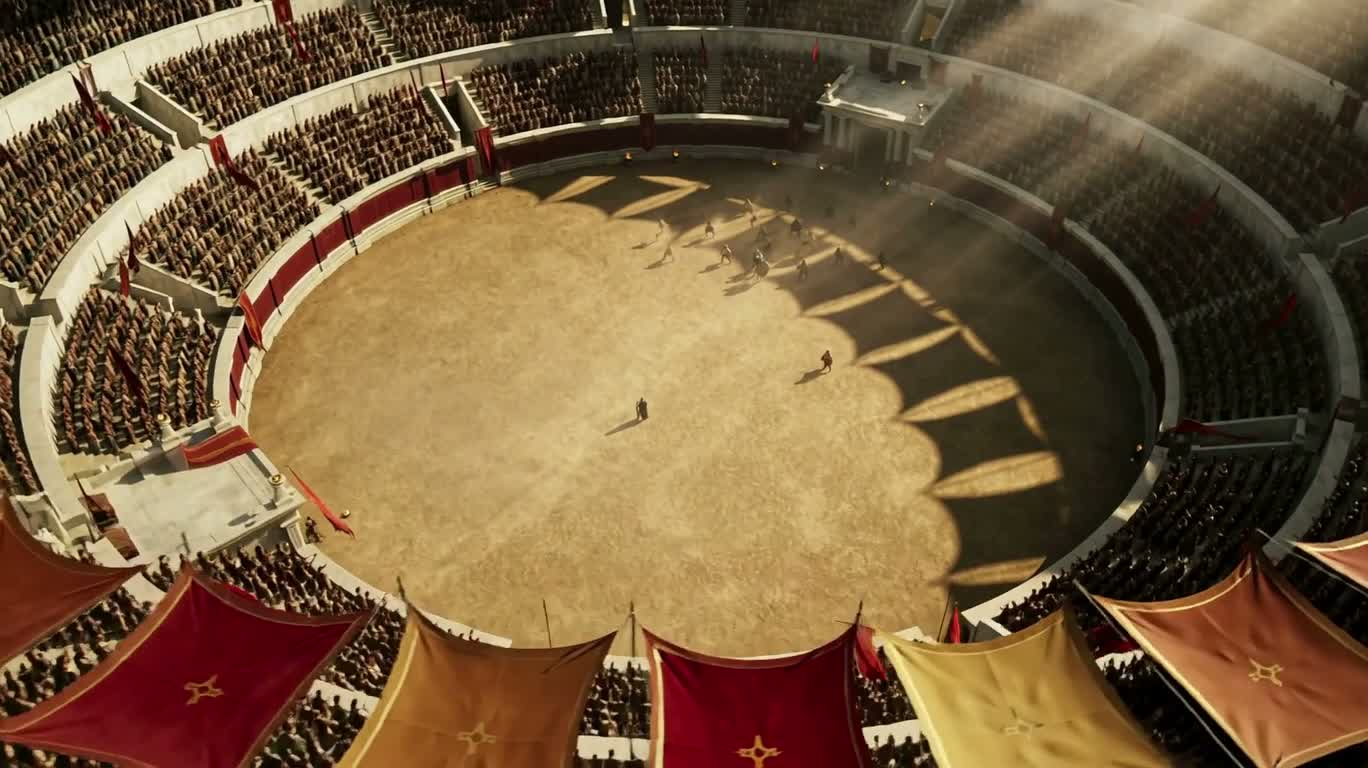 黑金角斗士竞技场 — AI video creation