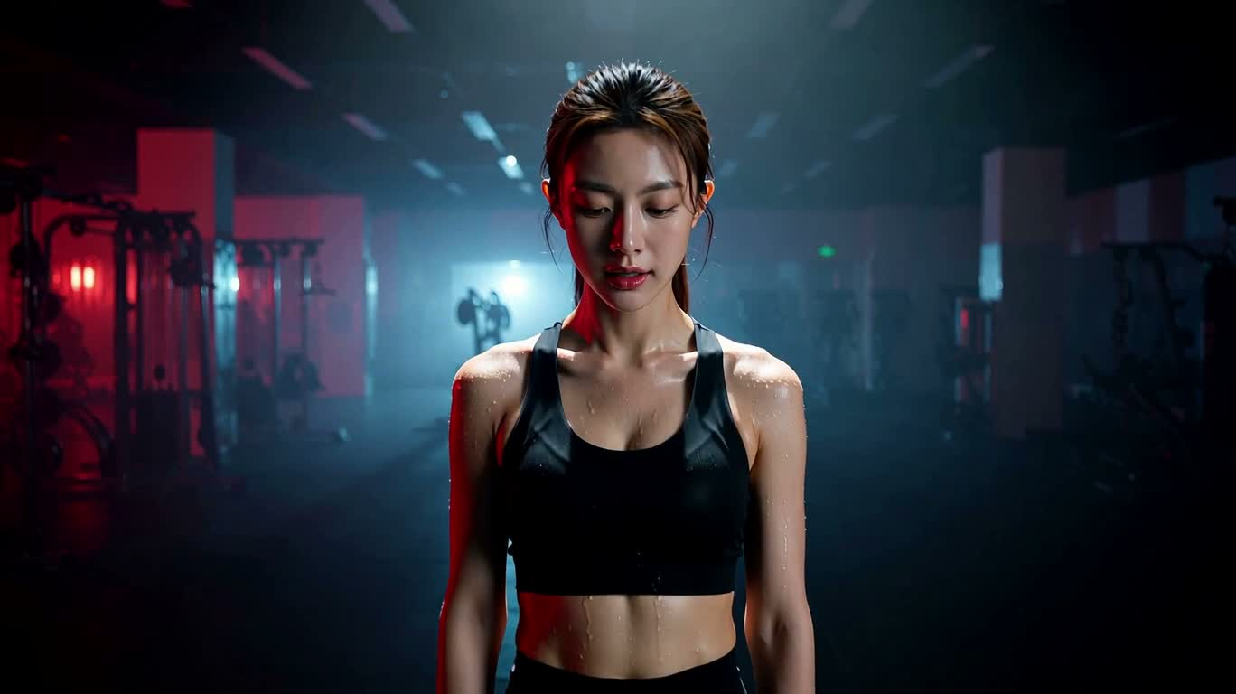 工业健身房中的力量蜕变 — AI video creation