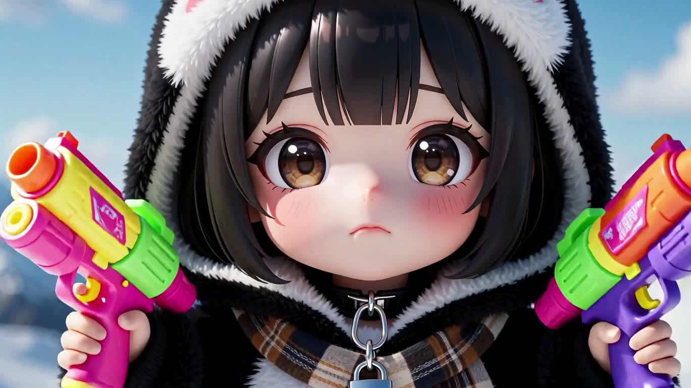 雪山企鹅装萌系舞者 — AI video creation