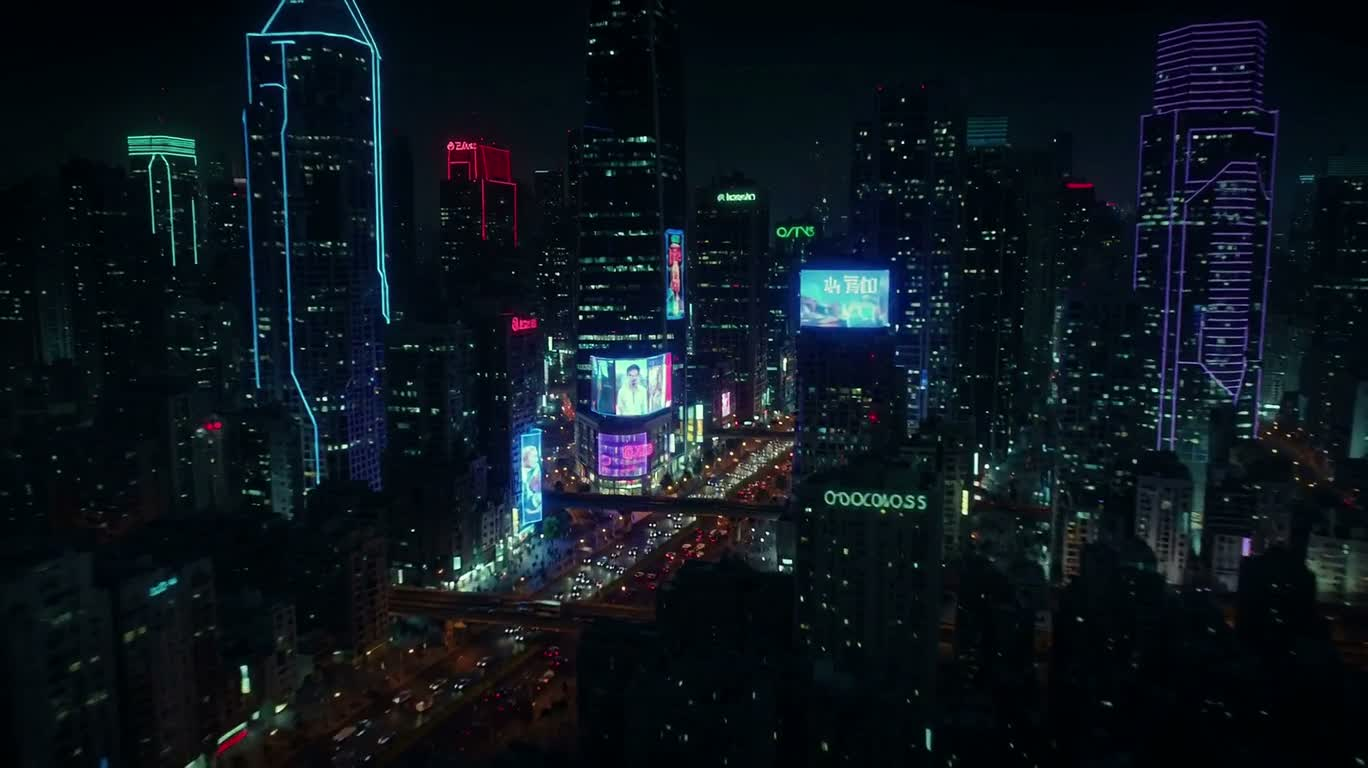 霓虹故障城市