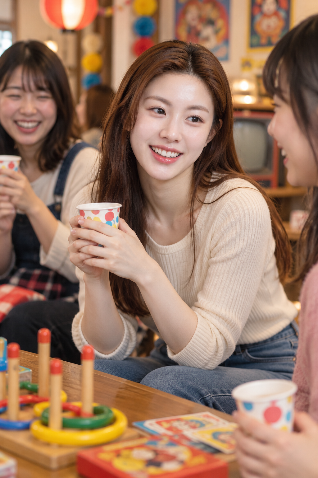 成年女性怀旧主题活动后的自然纪实人像