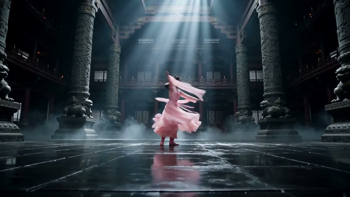 古殿金焰舞 — AI video creation
