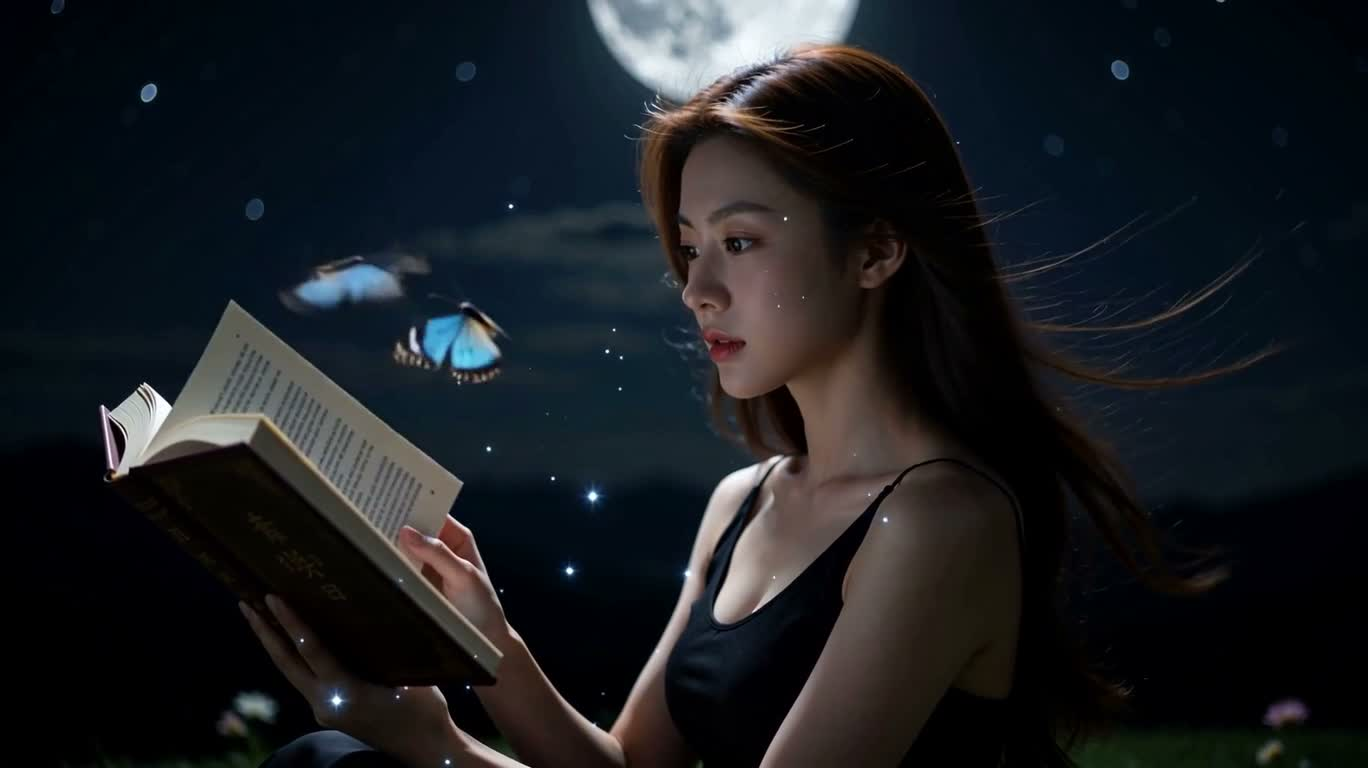 月下の蝶影の童話 — AI video creation