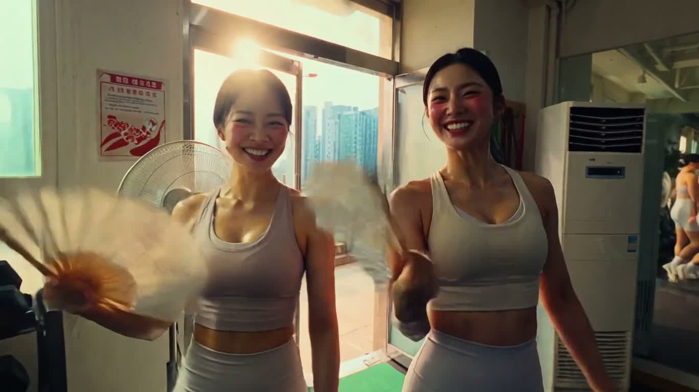 炎夏健身房双人挑战
