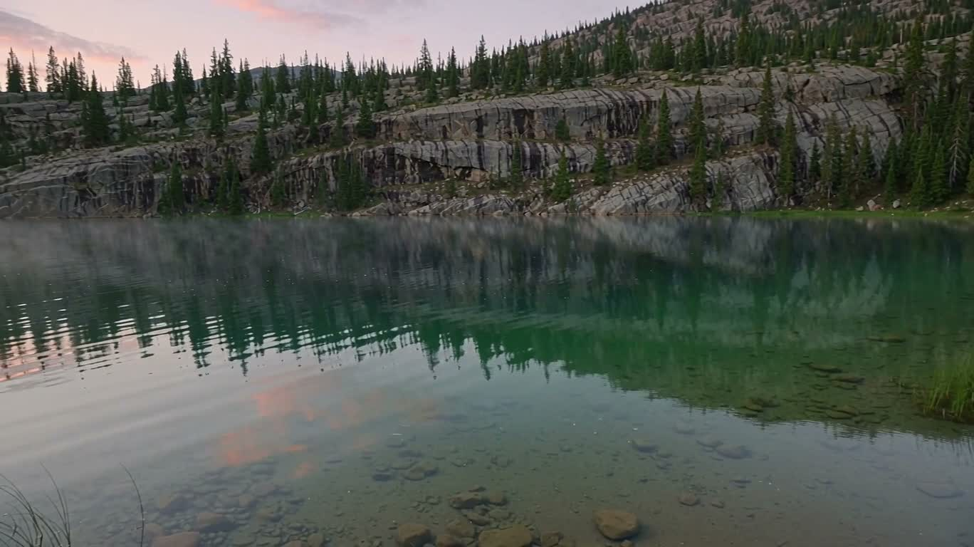 Dawn Mountain Lake — AI video creation
