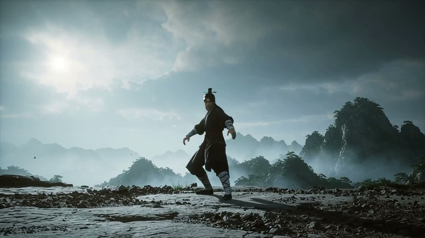 云山武者的无形气劲 — AI video creation