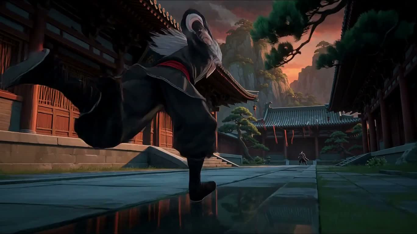 古寺暮色:紫影追击 — AI video creation