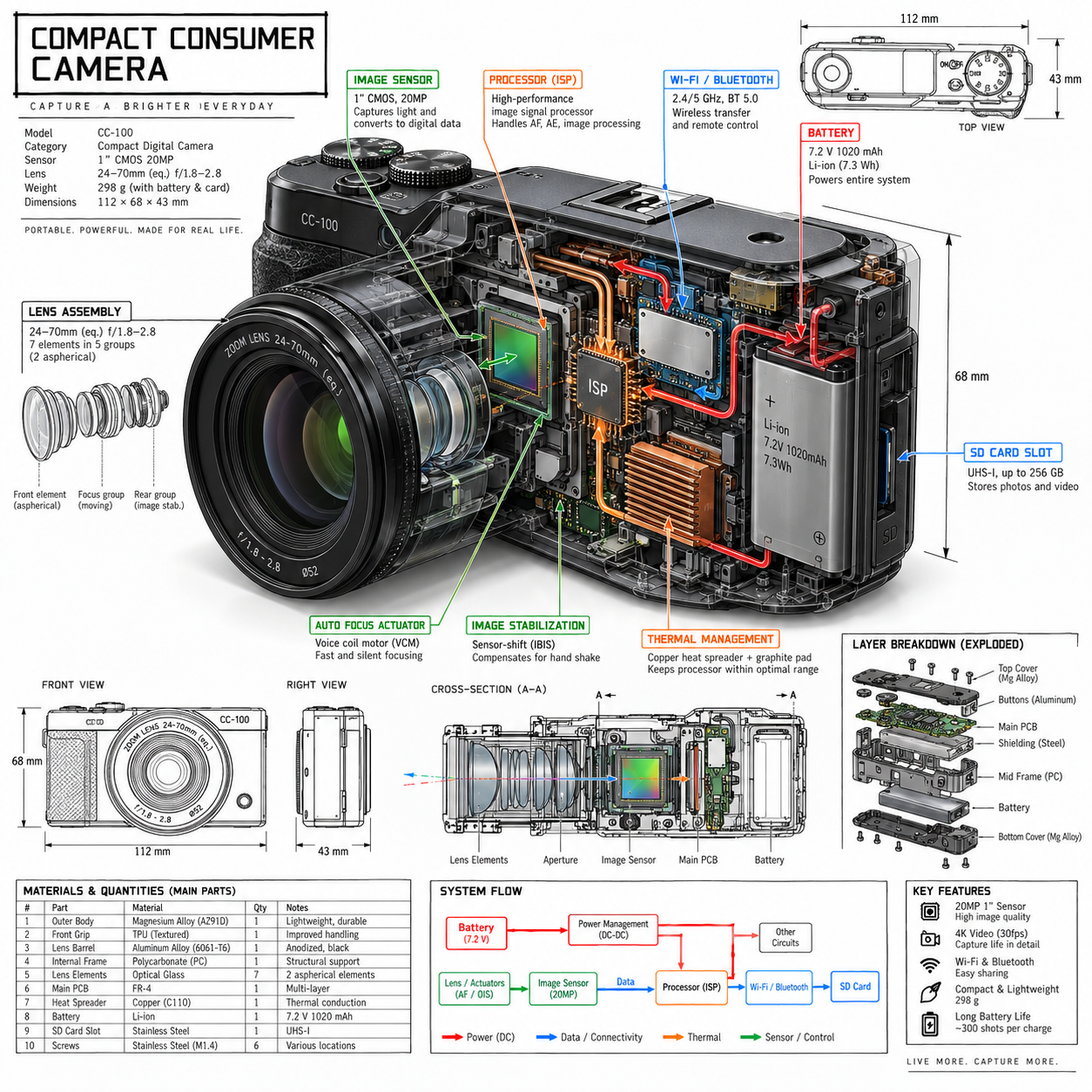 等轴测3D技术信息图拆解 — AI image creation