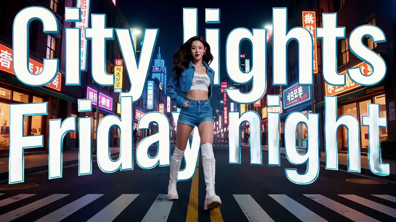 霓虹之夜:不放手 — AI video creation