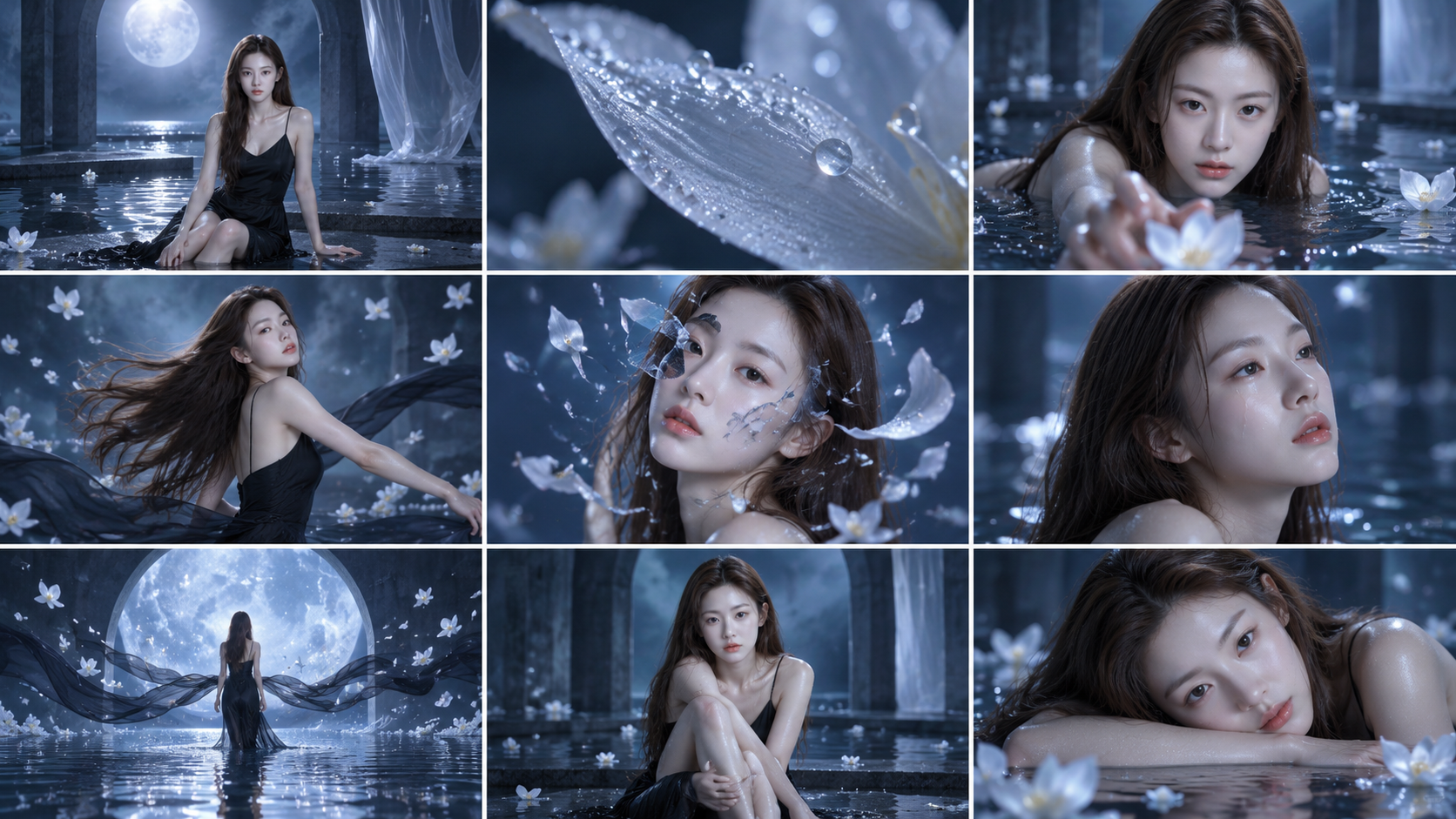 다중 참조 뮤직비디오 9분할 스토리보드 생성기