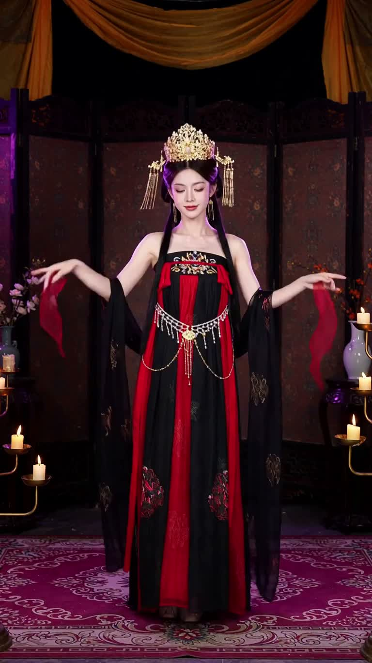 紫雾古风幻彩变装 — AI video creation