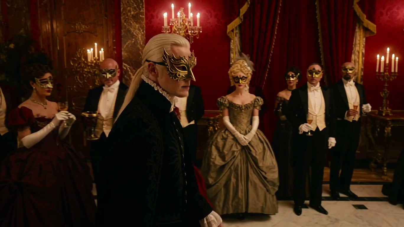 White-Haired Swordsman at the Masquerade Ball