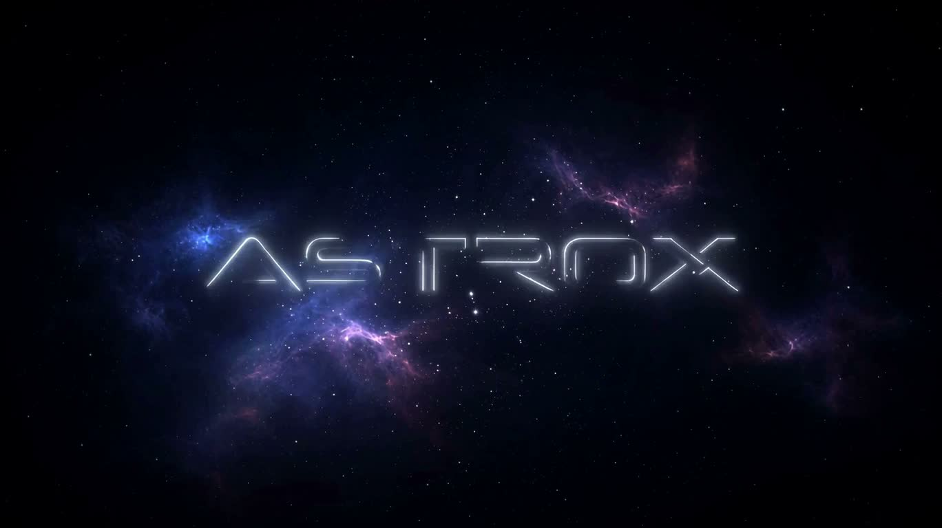 宁静星云中的 ASTROX 标志 — AI video creation