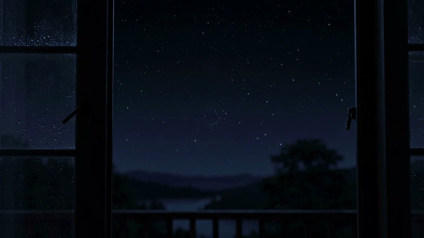 窗外蛛网新月 — AI video creation