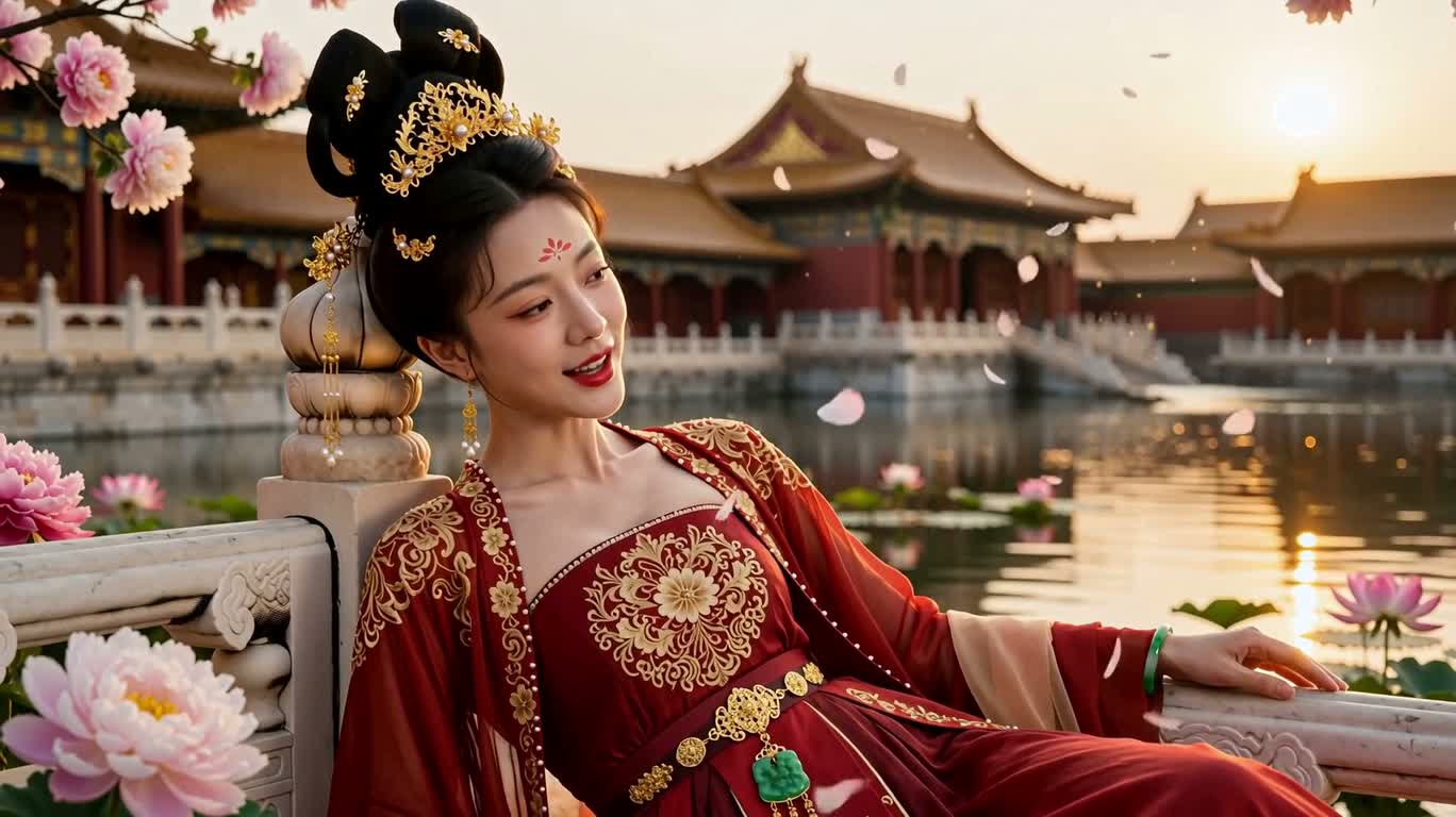 落花宫影·回眸清愁 — AI video creation