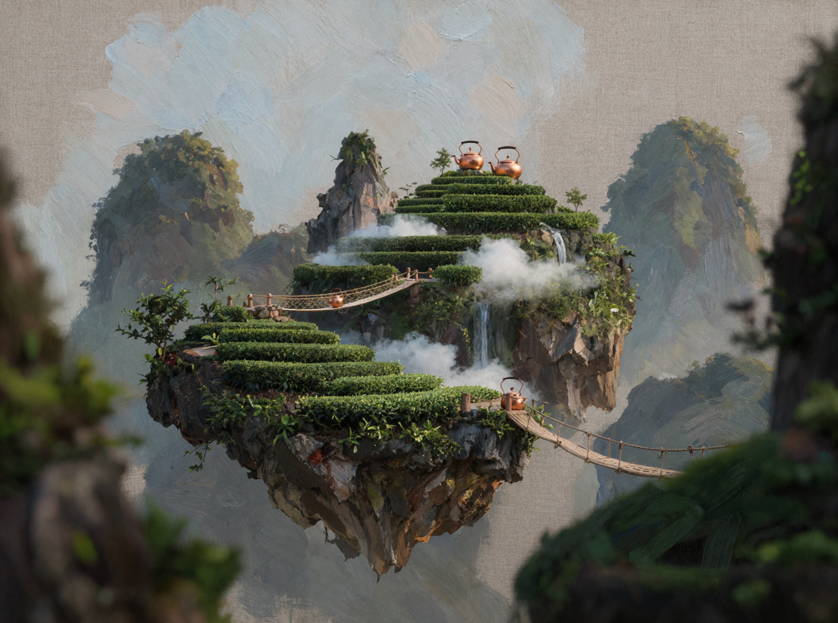 云上茶园 · 古典油画