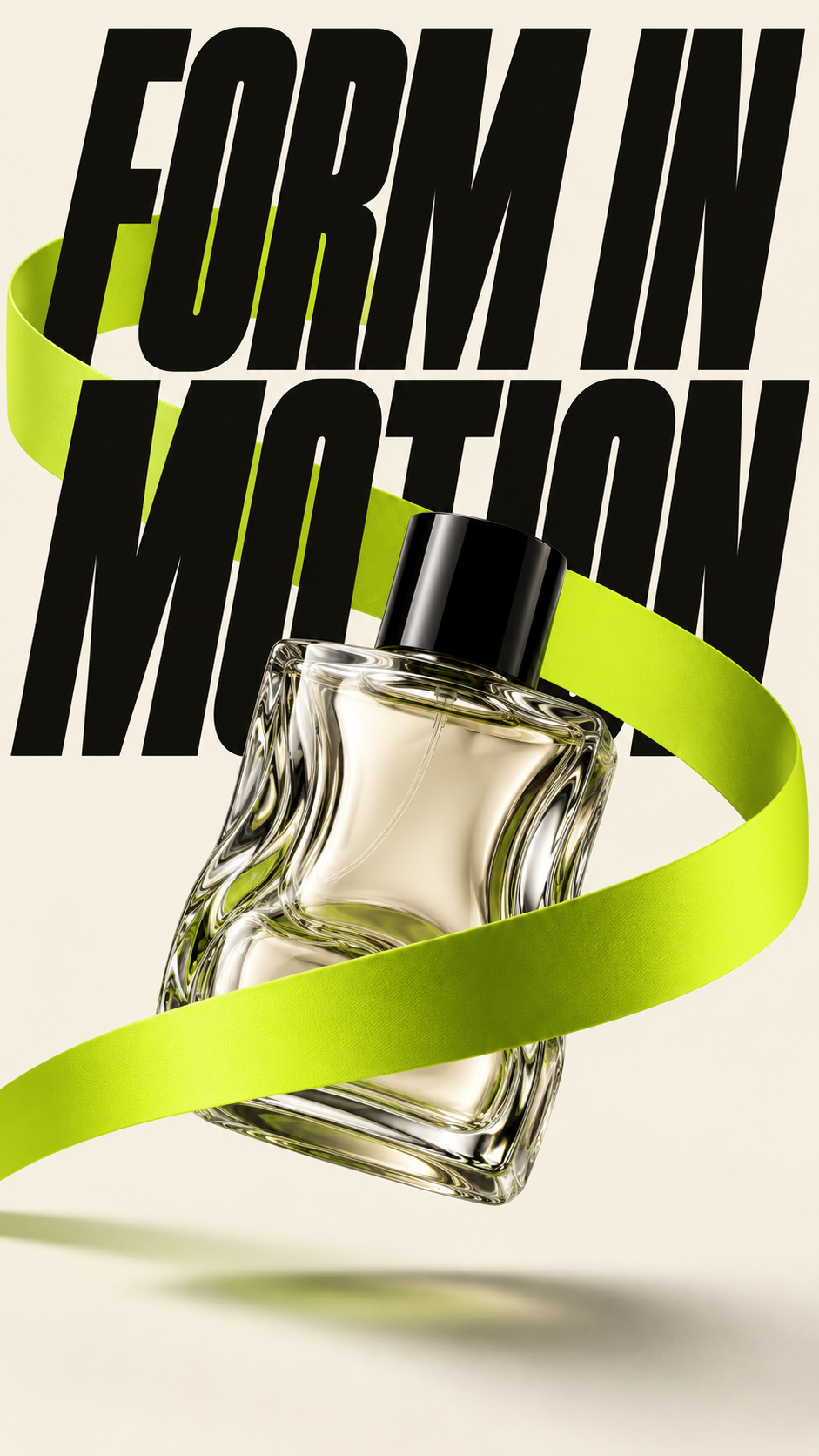 Publicité haut de gamme minimaliste : flux de la forme — AI image creation