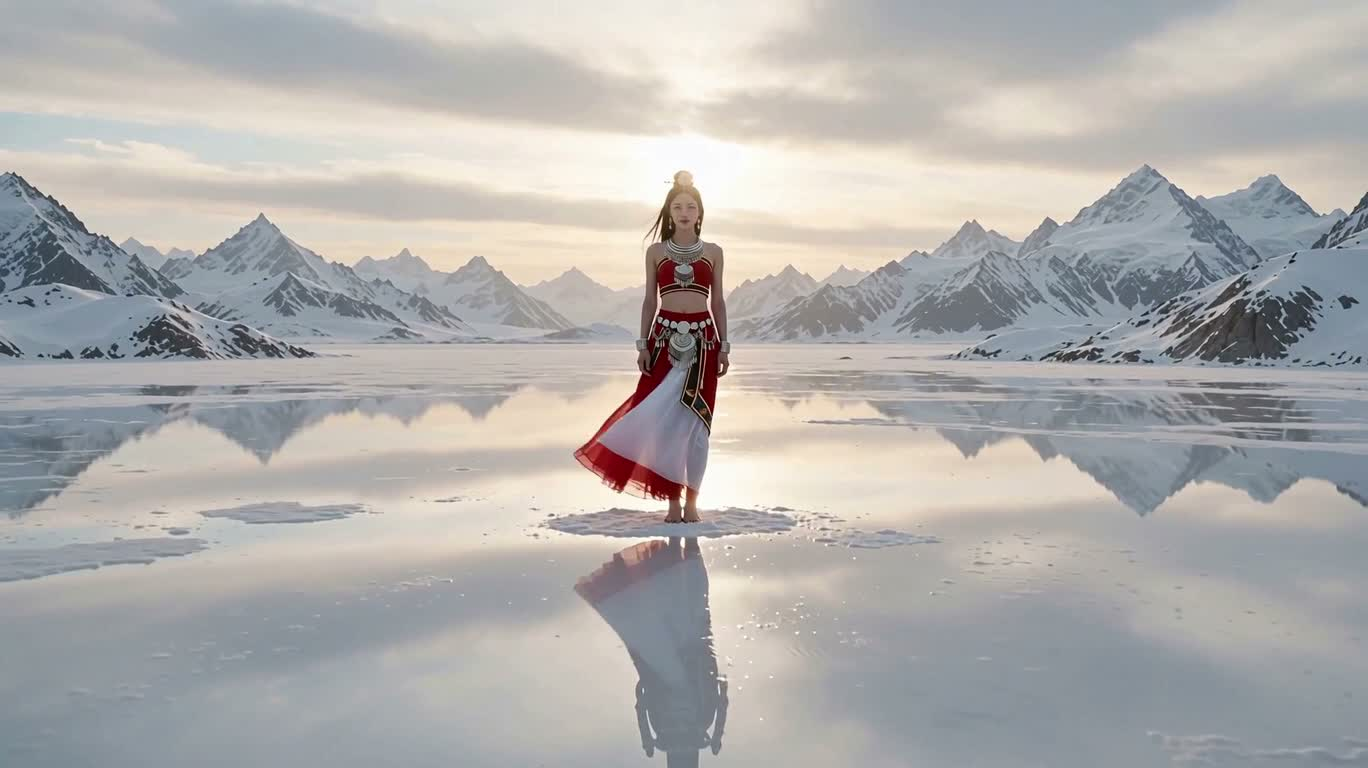 盐湖少女的霓虹觉醒 — AI video creation