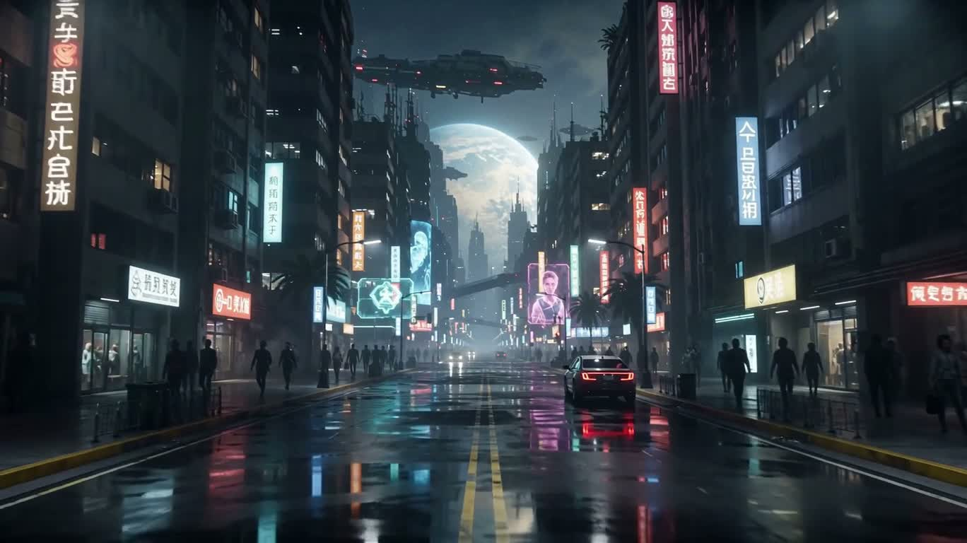 Strolling Through an Alien Cyber City