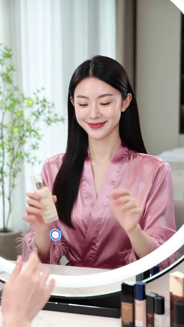 럭셔리한 아침 뷰티 변신