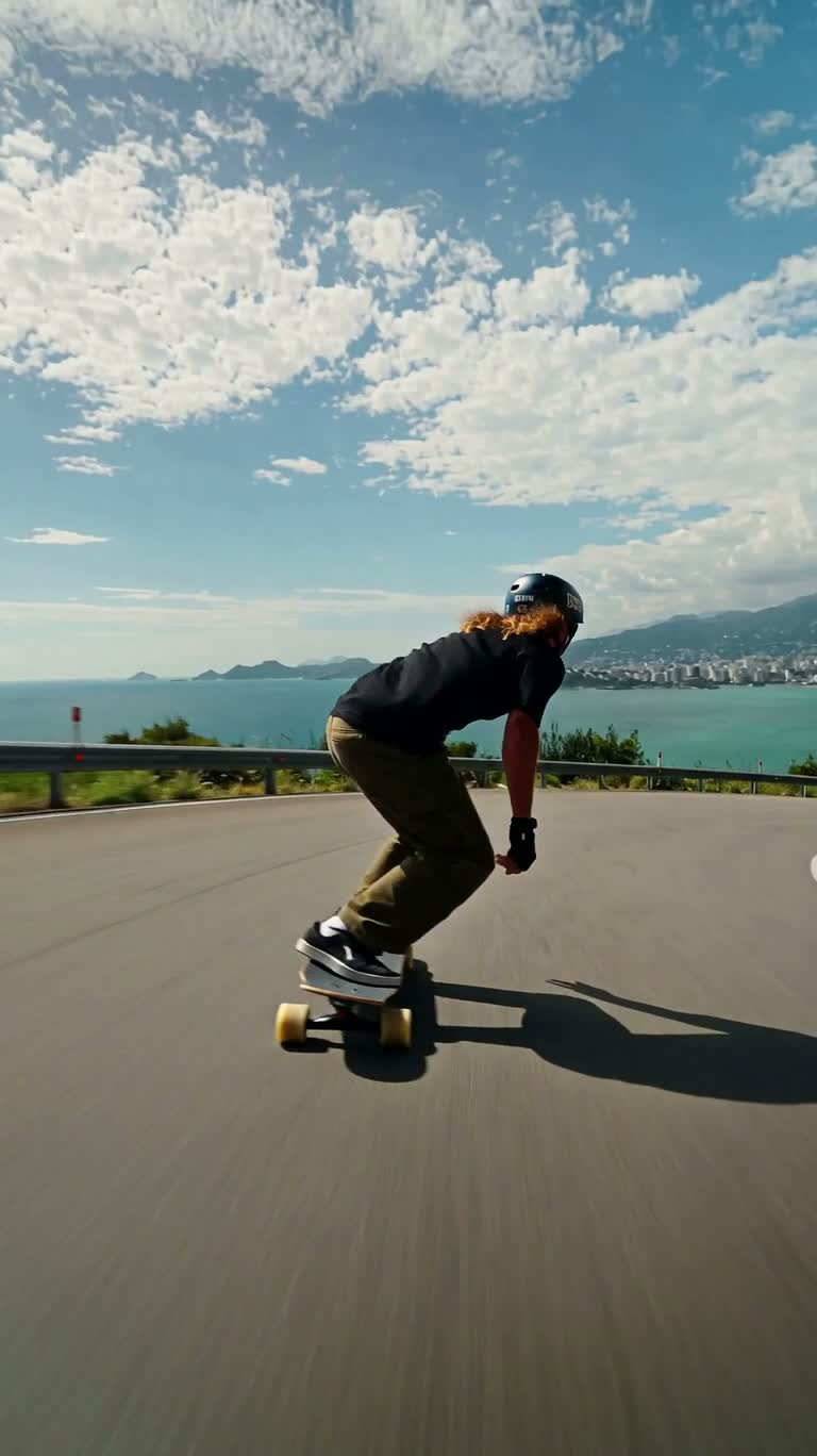 海岸山道极速滑行 — AI video creation