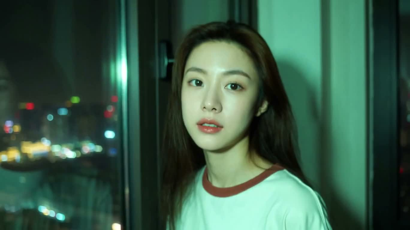 绿光窗边的夜色 — AI video creation