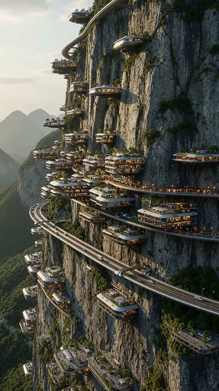Vertical City on the Cliffs