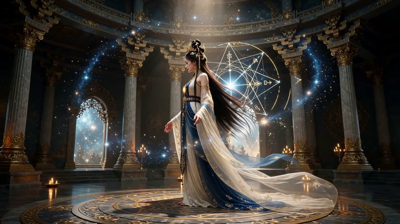 グノーシス女神の天界の啓示 — AI video creation